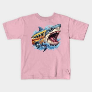 Shark Bus Kids T-Shirt